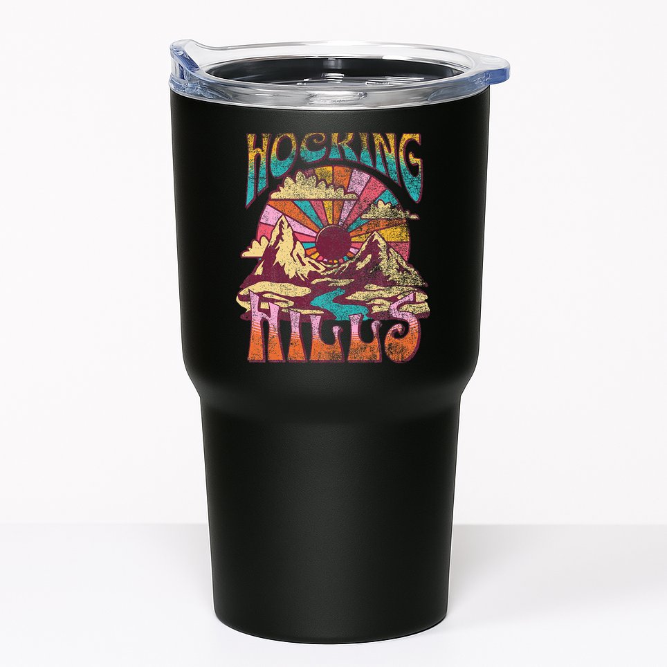 Hocking Hills Ohio Nature Hiking Mountains Outdoors Vintage Tumbler