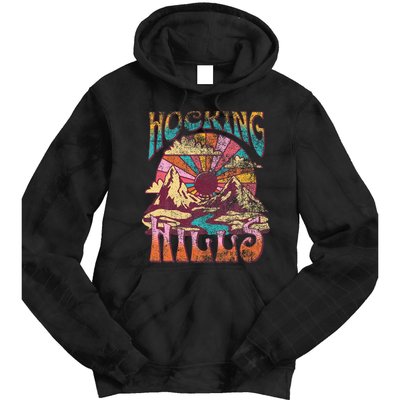 Hocking Hills Ohio Nature Hiking Mountains Outdoors Vintage Tie Dye Hoodie