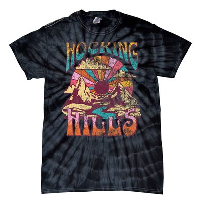 Hocking Hills Ohio Nature Hiking Mountains Outdoors Vintage Tie-Dye T-Shirt