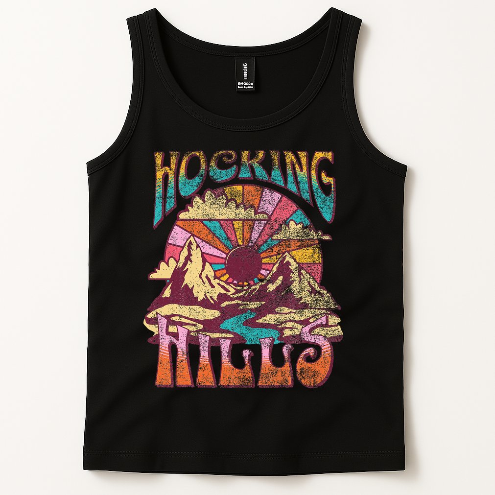 Hocking Hills Ohio Nature Hiking Mountains Outdoors Vintage Tank Top