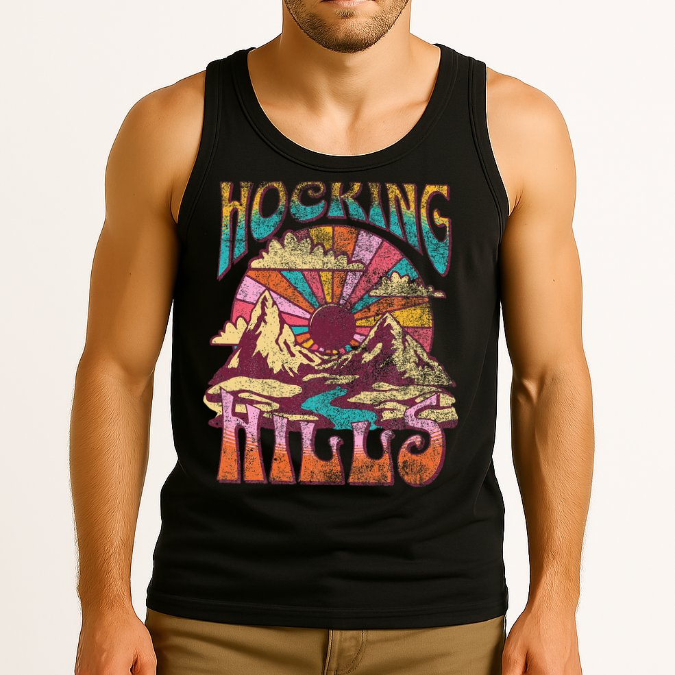 Hocking Hills Ohio Nature Hiking Mountains Outdoors Vintage Tank Top