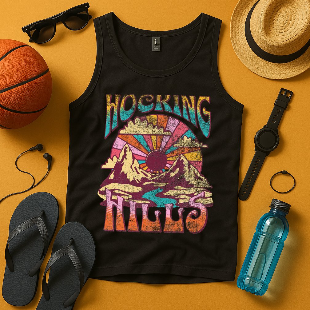 Hocking Hills Ohio Nature Hiking Mountains Outdoors Vintage Tank Top