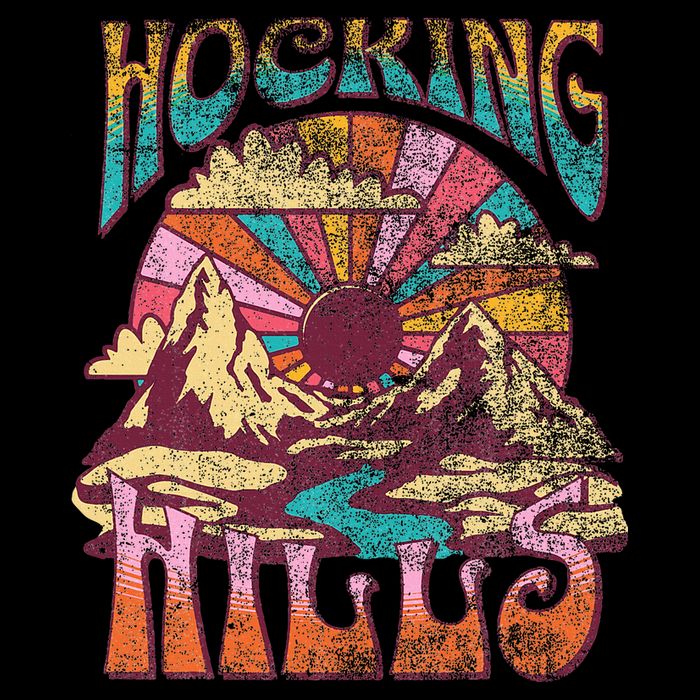 Hocking Hills Ohio Nature Hiking Mountains Outdoors Vintage Tank Top