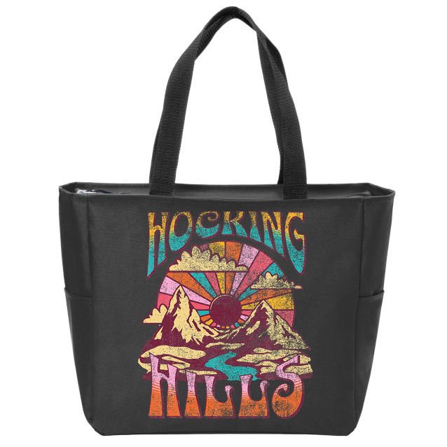 Hocking Hills Ohio Nature Hiking Mountains Outdoors Vintage Zip Tote Bag