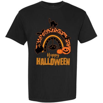 Happy Halloween Orange Patterned Rainbow Garment-Dyed Heavyweight T-Shirt