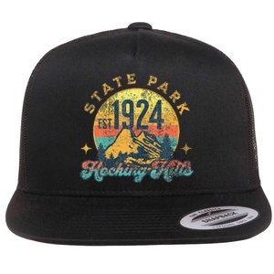 Hocking Hills Ohio Nature Mountains Hiking Outdoors Flat Bill Trucker Hat