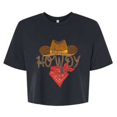 Howdy Bella+Canvas Jersey Crop Tee