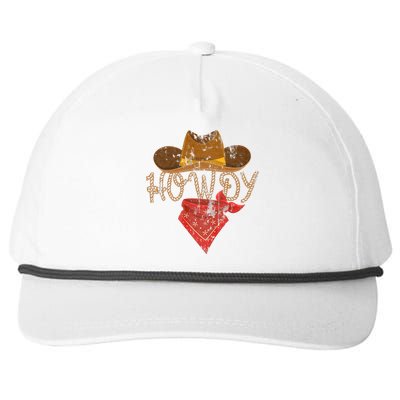 Howdy Snapback Five-Panel Rope Hat