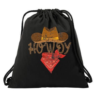 Howdy Drawstring Bag