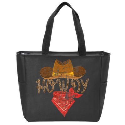 Howdy Zip Tote Bag