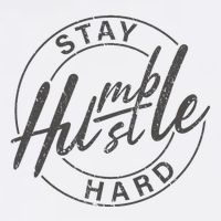 Humble Hustle Odometer Style Graphic Design Button