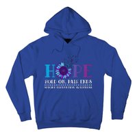 Hope Hold On Pain Ends Suicide Prevention Awareness Graphic Cool Gift Hoodie