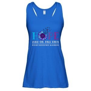 Hope Hold On Pain Ends Suicide Prevention Awareness Graphic Cool Gift Ladies Essential Flowy Tank