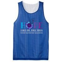 Hope Hold On Pain Ends Suicide Prevention Awareness Graphic Cool Gift Mesh Reversible Basketball Jersey Tank