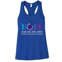 Hope Hold On Pain Ends Suicide Prevention Awareness Graphic Cool Gift Women's Racerback Tank