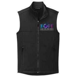 Hope Hold On Pain Ends Suicide Prevention Awareness Graphic Cool Gift Collective Smooth Fleece Vest