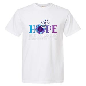 Hope Hold On Pain Ends Suicide Prevention Awareness Graphic Cool Gift Garment-Dyed Heavyweight T-Shirt