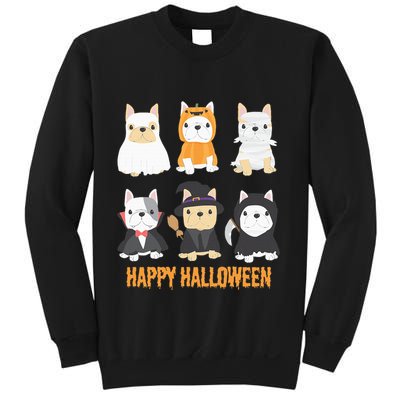 Happy Halloween Pug Dogs Cute French Bulldog Lover Gifts Sweatshirt