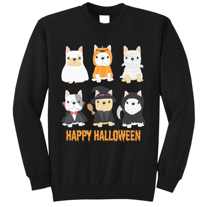 Happy Halloween Pug Dogs Cute French Bulldog Lover Gifts Sweatshirt