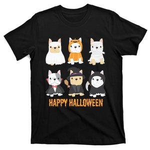 Happy Halloween Pug Dogs Cute French Bulldog Lover Gifts T-Shirt