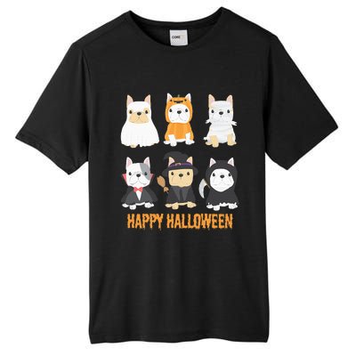 Happy Halloween Pug Dogs Cute French Bulldog Lover Gifts Tall Fusion ChromaSoft Performance T-Shirt