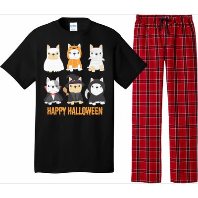 Happy Halloween Pug Dogs Cute French Bulldog Lover Gifts Pajama Set