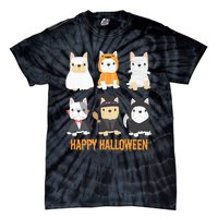 Happy Halloween Pug Dogs Cute French Bulldog Lover Gifts Tie-Dye T-Shirt