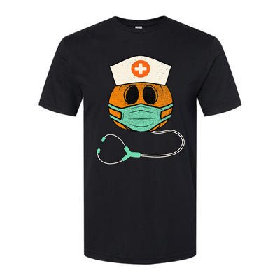 Happy Halloween Pumpkin Nurse Nursing Funny Halloween Nurse Softstyle® CVC T-Shirt