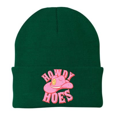 Howdy Hoes Pink Retro Funny Cowboy Cowgirl Western Knit Cap Winter Beanie