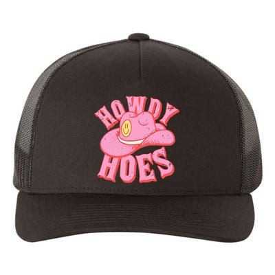 Howdy Hoes Pink Retro Funny Cowboy Cowgirl Western Yupoong Adult 5-Panel Trucker Hat