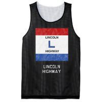 Historic Highway Pole Markers Lincoln Road Mesh Reversible Basketball Jersey Tank