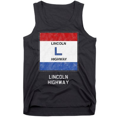 Historic Highway Pole Markers Lincoln Road Tank Top