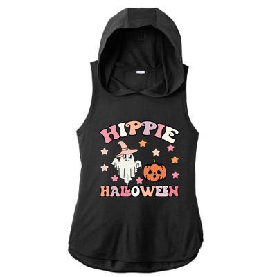 Happy Halloween Pumpkin Spooky Season Boo Squad Halloween Gift Ladies PosiCharge Tri-Blend Wicking Draft Hoodie Tank