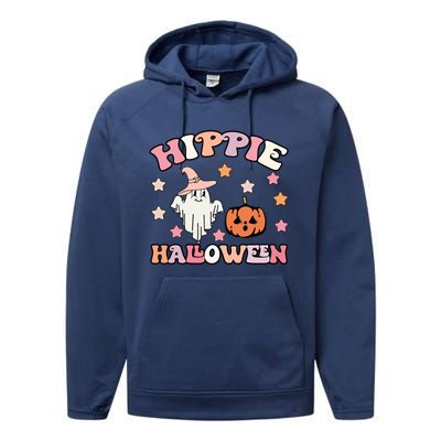 Happy Halloween Pumpkin Spooky Season Boo Squad Halloween Gift Performance Fleece Hoodie