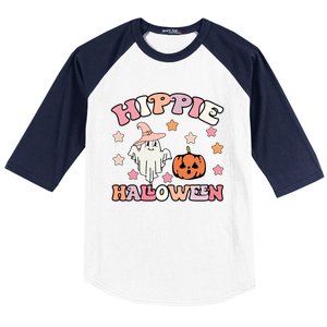 Happy Halloween Pumpkin Spooky Season Boo Squad Halloween Gift Baseball Sleeve Shirt