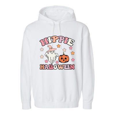 Happy Halloween Pumpkin Spooky Season Boo Squad Halloween Gift Garment-Dyed Fleece Hoodie