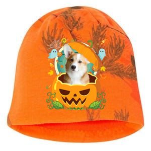 Happy Halloween Pumpkin Corgi Dog Witch Cute Hat Lover Horor Gift Kati - Camo Knit Beanie