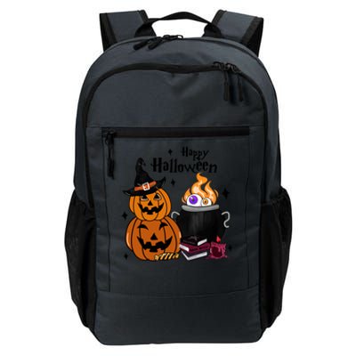 Happy Halloween Potluck Pumpkin Witch Spooky Graphic Plus Size Party Daily Commute Backpack