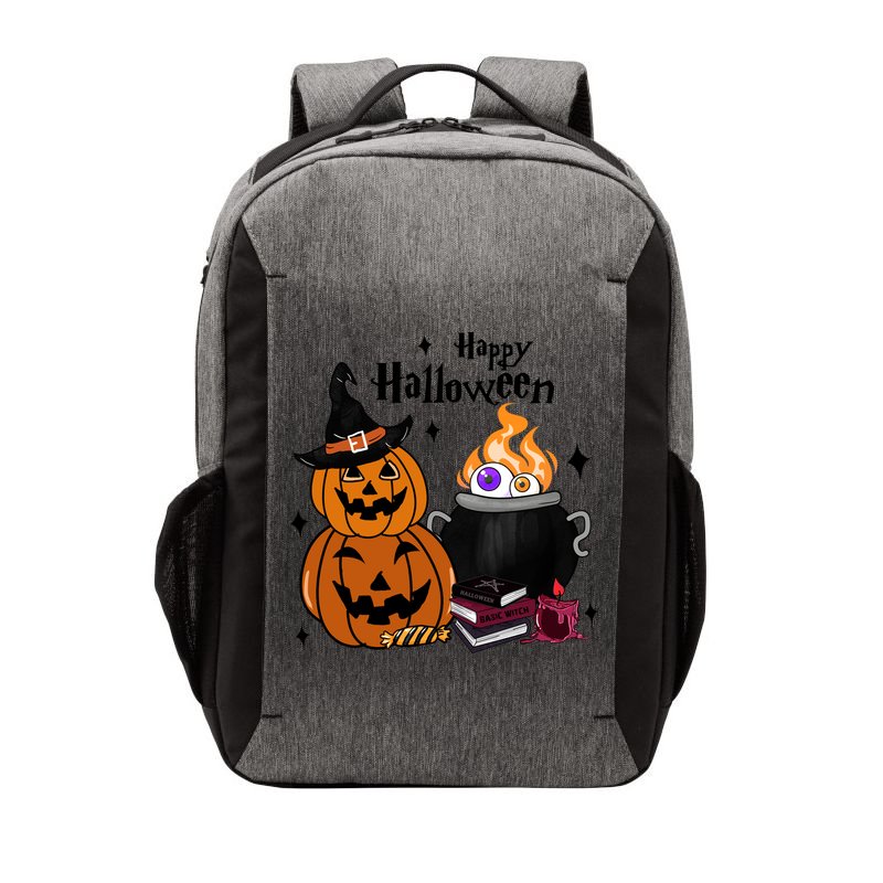 Happy Halloween Potluck Pumpkin Witch Spooky Graphic Plus Size Party Vector Backpack
