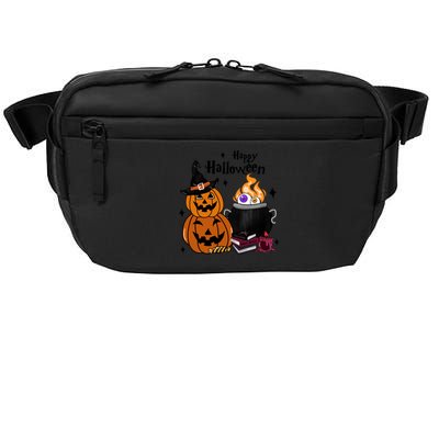 Happy Halloween Potluck Pumpkin Witch Spooky Graphic Plus Size Party Crossbody Pack