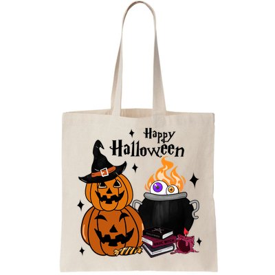 Happy Halloween Potluck Pumpkin Witch Spooky Graphic Plus Size Party Bag