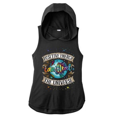 Holistic Healer Positive Energy Mindful Living Earth Day Meaningful Gift Ladies PosiCharge Tri-Blend Wicking Draft Hoodie Tank