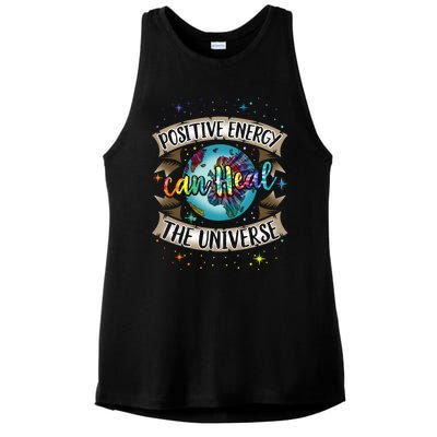 Holistic Healer Positive Energy Mindful Living Earth Day Meaningful Gift Ladies PosiCharge Tri-Blend Wicking Tank