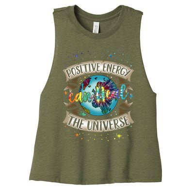 Holistic Healer Positive Energy Mindful Living Earth Day Meaningful Gift Women's Racerback Cropped Tank