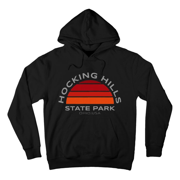 Hocking Hills Park Vintage Sunset Hoodie