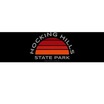 Hocking Hills Park Vintage Sunset Bumper Sticker