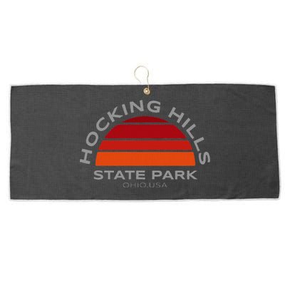 Hocking Hills Park Vintage Sunset Large Microfiber Waffle Golf Towel