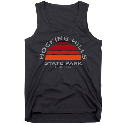 Hocking Hills Park Vintage Sunset Tank Top