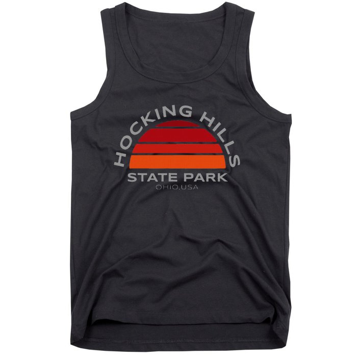 Hocking Hills Park Vintage Sunset Tank Top