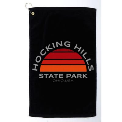 Hocking Hills Park Vintage Sunset Platinum Collection Golf Towel